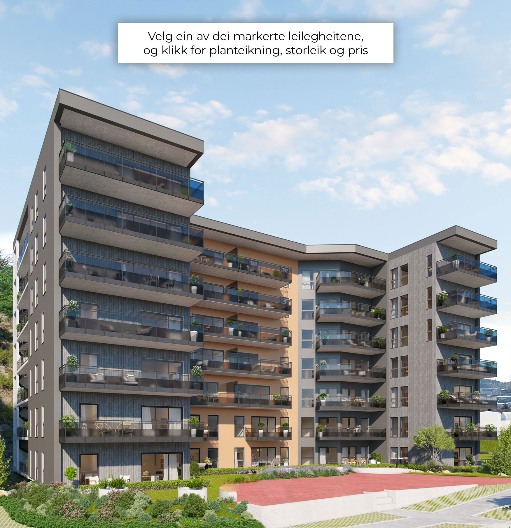 Leilighetsvelger BT4 mot SYD